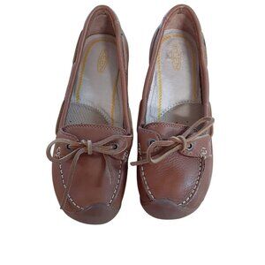 Keen Catalina Leather Loafer Boat Shoes Womens Size 7.5 Brown Slip On